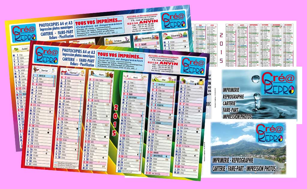 Impression Calendriers