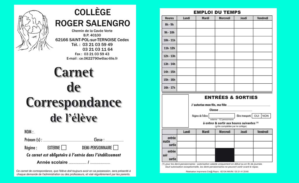 Crearepro votre imprimeur pour vos carnets - facturiers
