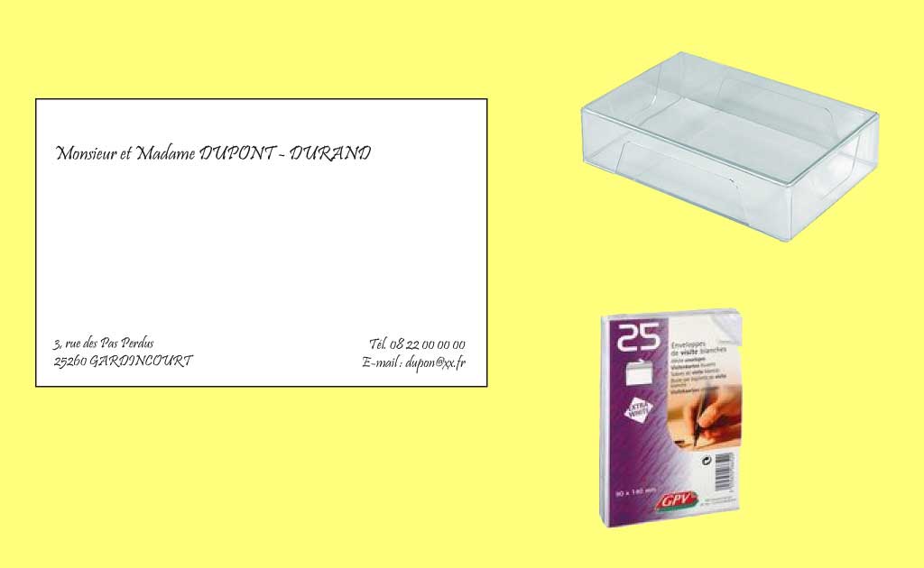 Impression Cartes de visite