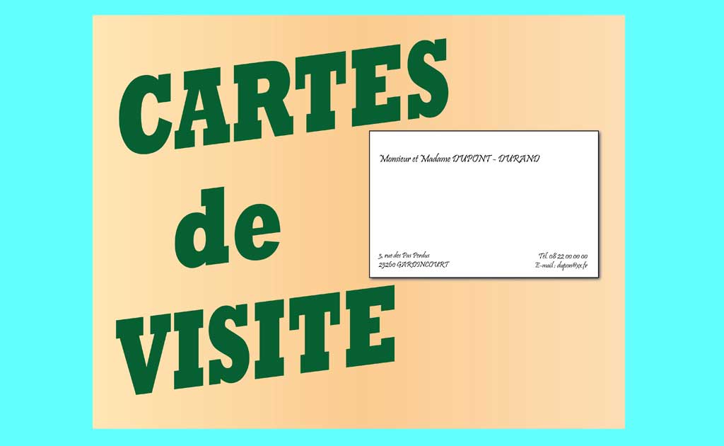 Crearepro votre imprimeur pour vos cartes de visite