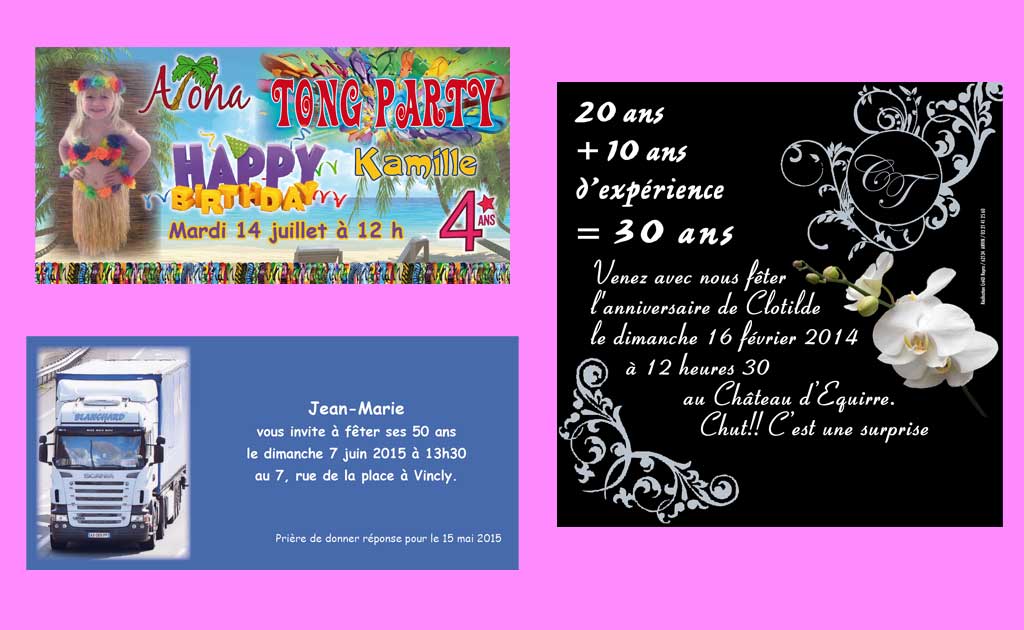 Crearepro votre imprimeur pour vos invitations